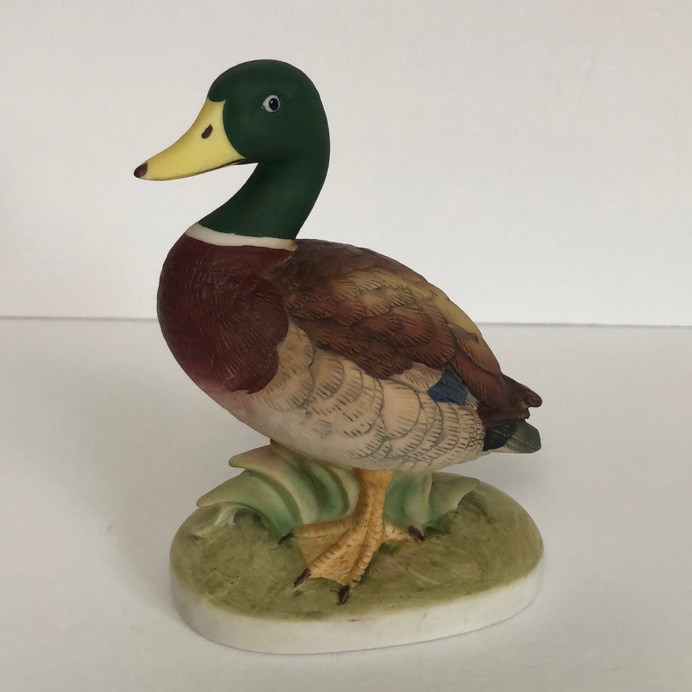 Vintage Lefton Japan Hand Painted China Mallard Duck